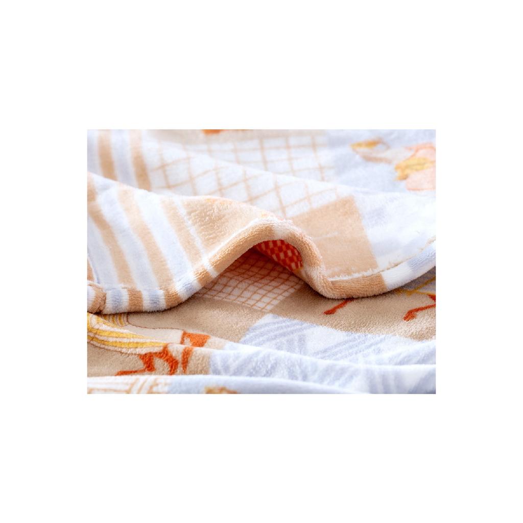 Lily Wellsoft Bedruckte Einzeldecke – Hellblau