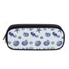 Multipurpose Classic PU Leather Stationery Case with Elastic Slots and Mesh Pocket for School Work Travel