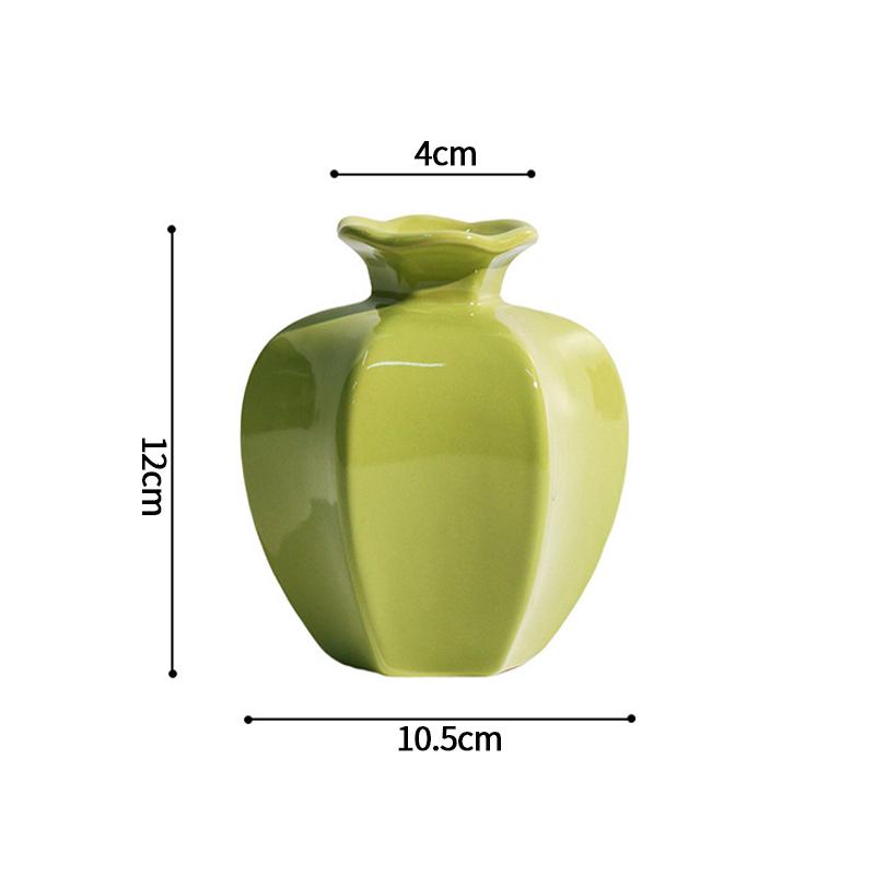 Ceramics Vase Flower Vase Decorations Household Table Accessories Nordic Vases For Flowers Bottle Room Decoration Workspace Accessories