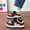 Black Pink White Shoes for Women 2025 New Popular Autumn Versatile Student Casual Sports Shoes Thick Soled Height Increasing Board Shoes
