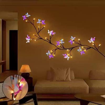 Vine Lights Swags 48 LEDs Lighted Light Warm White Artificial Plants Twig Branch 51inch