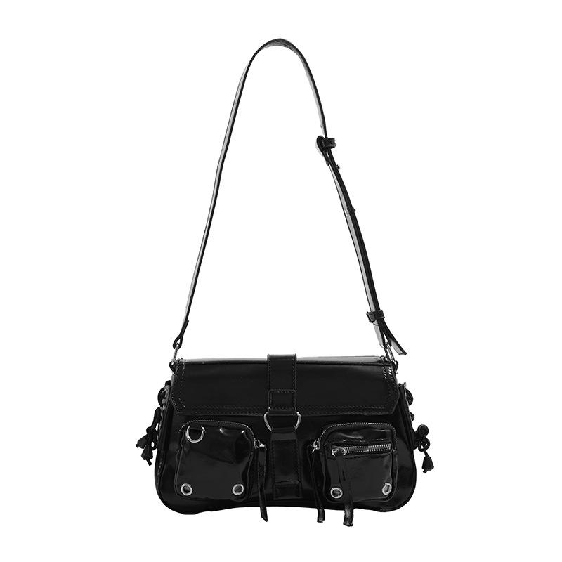 2025 New Motorcycle Style Sweet Cool Millennium Hot Girl Single Shoulder Underarm Bag High-end Versatile Niche Crossbody Bag