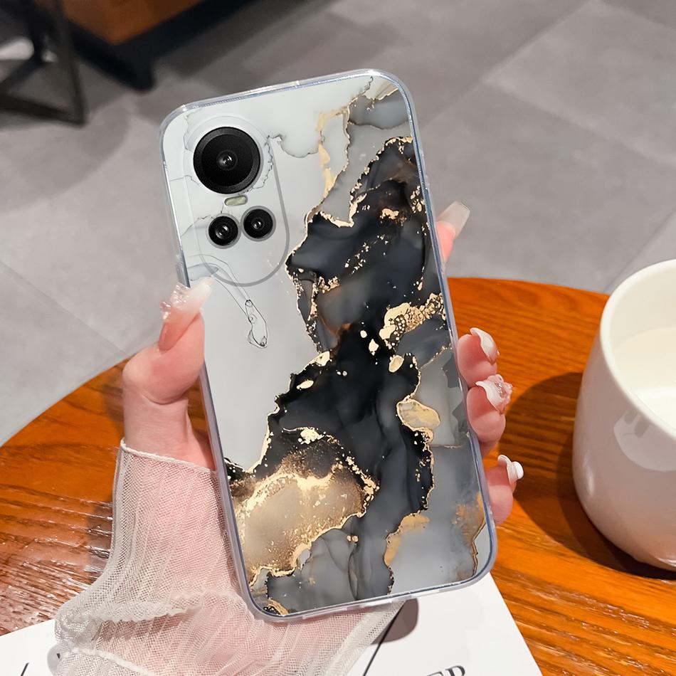 Case For Oppo Reno 10 Pro 5G Special Soft Silicone Transparent Anti Drop Phone Cover For Oppo Reno10 10Pro Back Shell Funda Capa