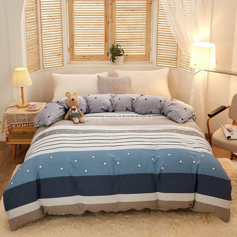 Husă de pilota din bumbac cu dungi albastre, roz, curcubeu