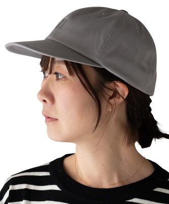 Nakota Fukabori Logo Twill und Tief Große Größen UV Baseball Grau Kappe, Herren Damen, Passform, 58-64cm, Unisex, Schutz, Kappe, Baumwolle,
