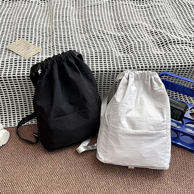 Backpack for Women Simple Solid Color Bookbag Travel Backpack for Student Girls