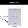 DC12V 5A Low Voltage PWM LED Dimmer Switches, 70Mmx50Mm,3 Wire Stepless Dimmer for Travel Trailers, Marine Boat