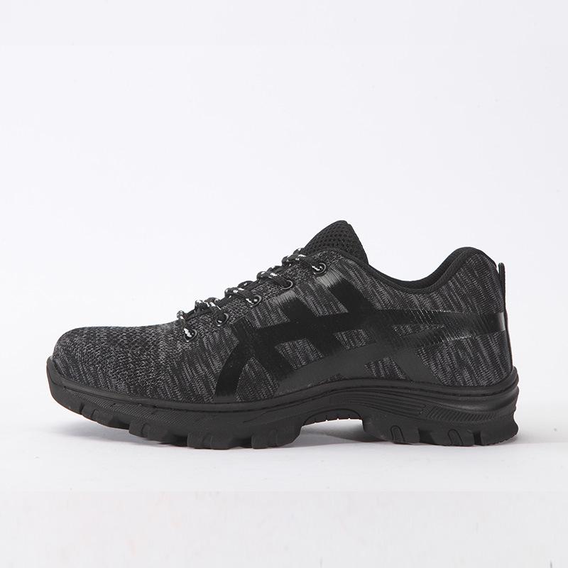 

Men s Fly-Knit Anti-Smash, Anti-Puncture, Slip-Resistant Work Shoes - Lightweight, Comfortable, Breathable, and Durable for Construction Sites.