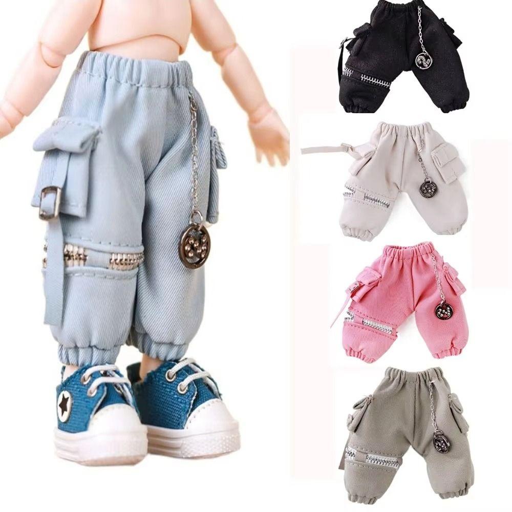 Daily Casual OB11 Trousers With Pockets Obitsu 11 Clothes Fashion Doll Cargo Pants 1/12 Bjd Gsc