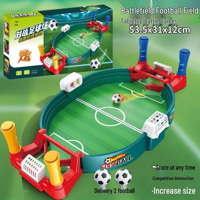 Doppel-Tischfußballtisch: Indoor-Sportspiel für Kinder