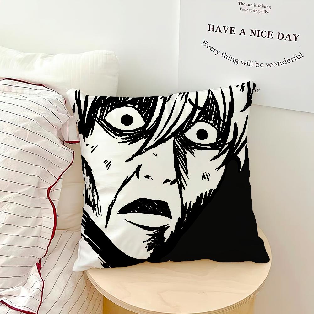 Anime Comic Funny Pink Art Gintoki Sakata Meme Comfortable Soft Pillow Case For Sofa Living Room Home Decor Protective Covers