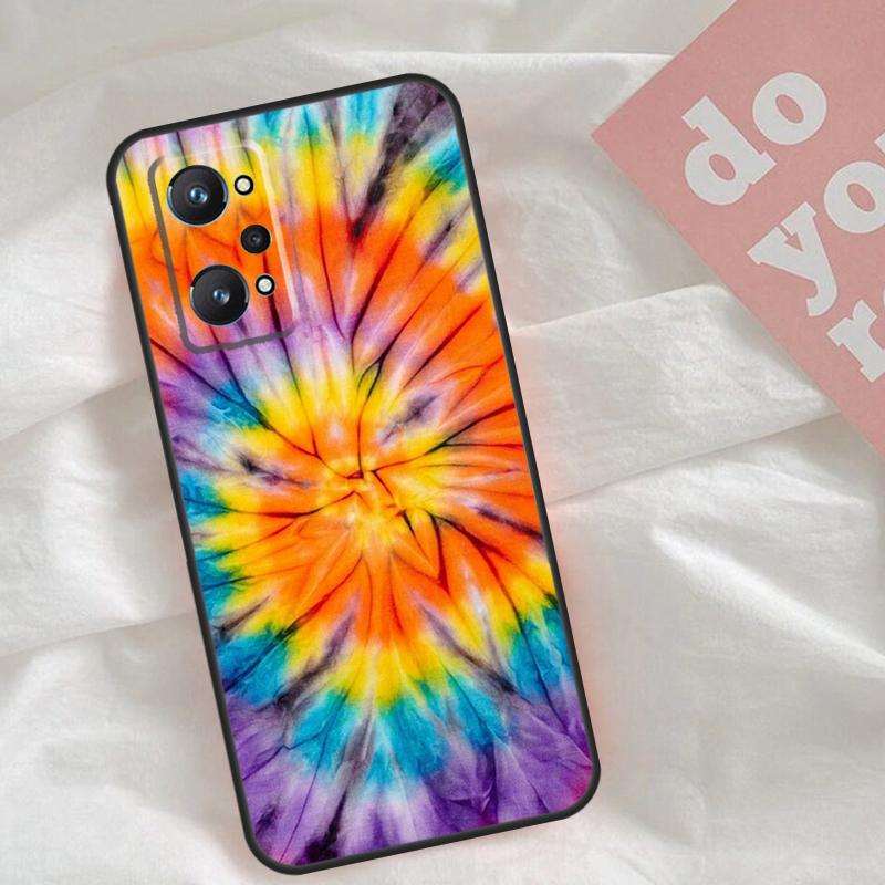 

Rainbow Spiral Tie Dye Case For Realme C53 C55 C33 C63 C61 C51 C65 C67 C71 C75 11 12 13 14 Pro Plus GT6 GT7 15 Pro For Realme GT6