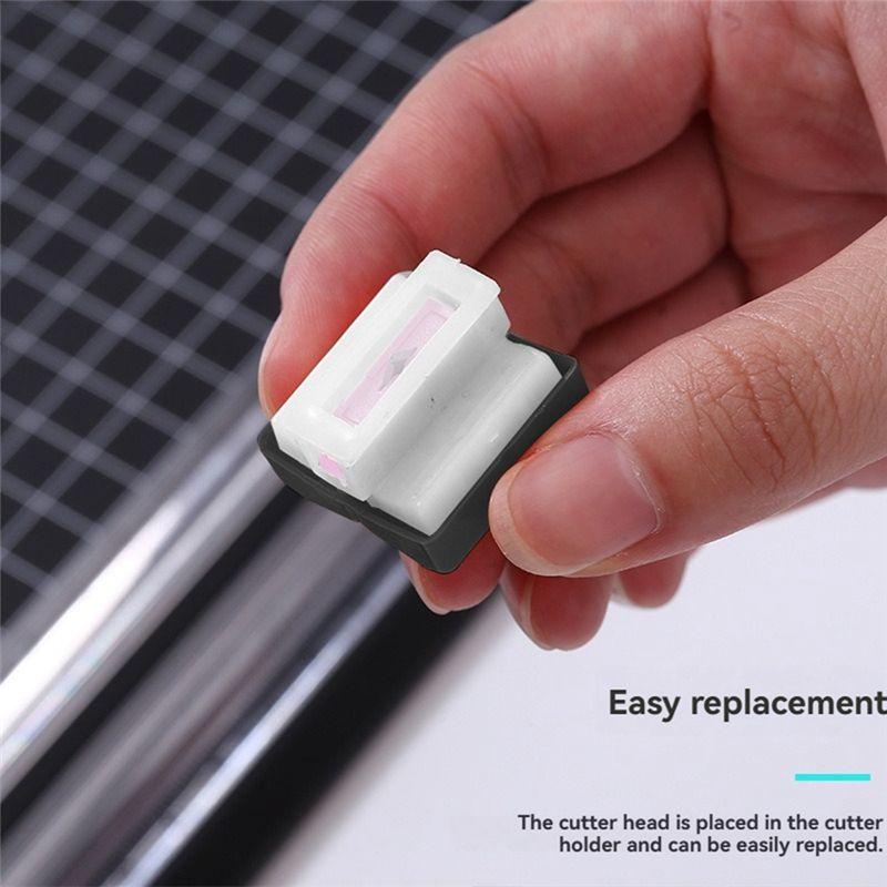 M-Modern-5 Pcs Paper Cutter Spare Knife Manual Trimmer Sliding Convenient With Automatic Security Safeguard For Paper Cutting