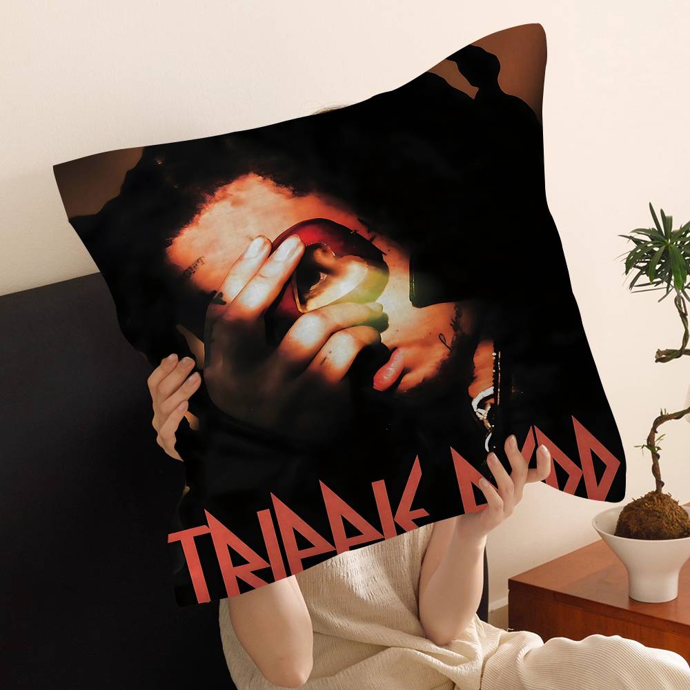 

Trippie Rapper Singer Redd Pillow Cover For Bedroom Room And Living Room Sofa Decorative Cushion Cover 30cmx30cm