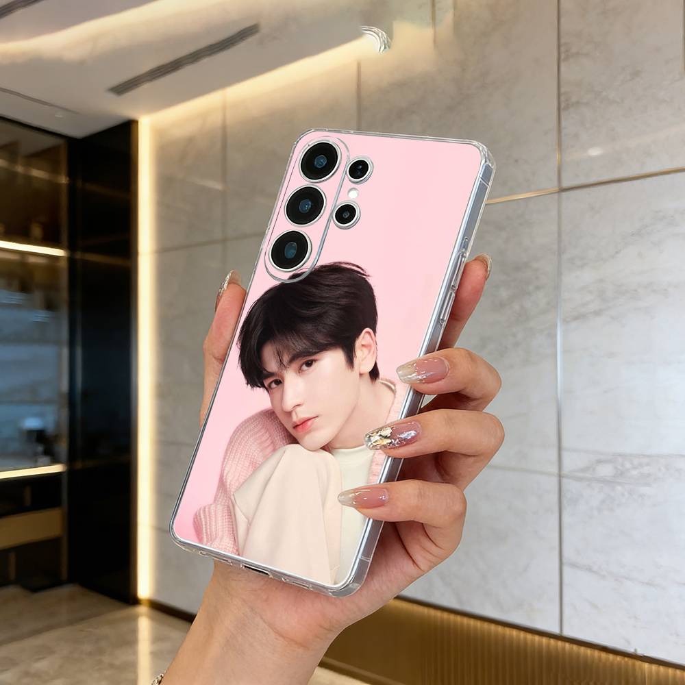 Actor Linghe Zhang Phone Case For Samsung S25,S24,S21,S22,S23,S30,Ultra,S20,Plus,Fe,Lite Transparent Cover