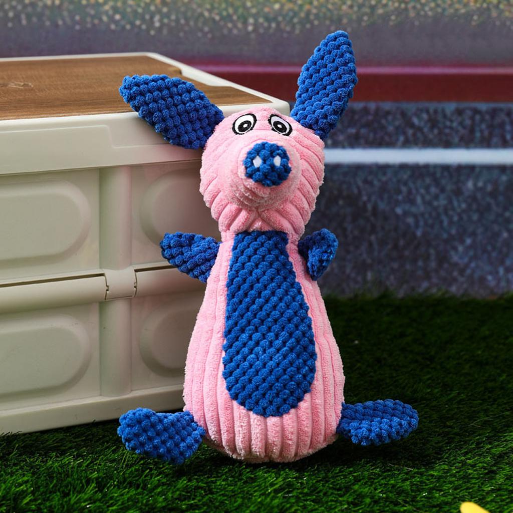 Squeaky Dog Toy Lovely Bite Resistant Interactive Puppy Teething Toys Stuffed Pet Toys Pig