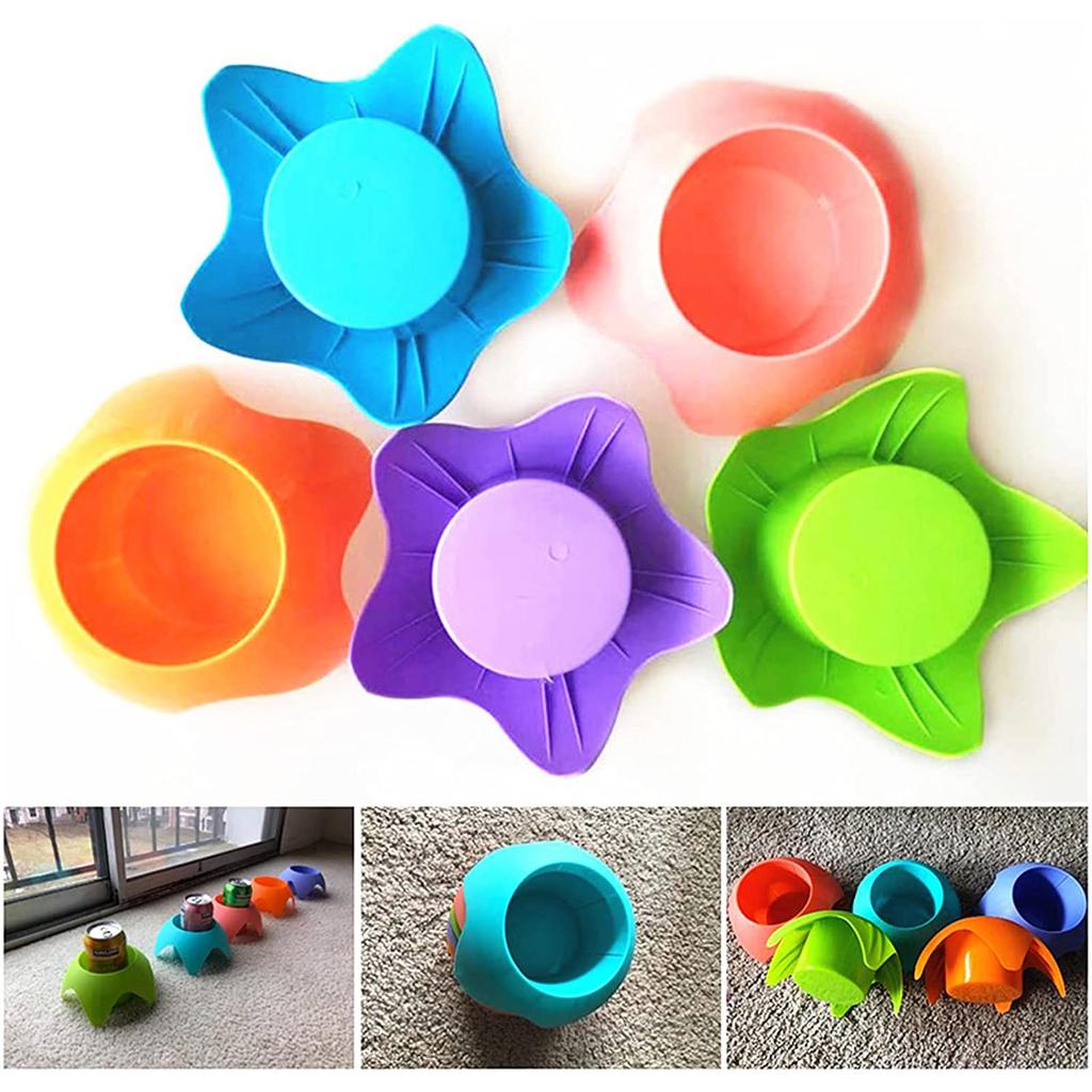 Beach Accessories For Vacation,Beach Gear Beach Cup Holders Beach Supplies Beach Trip Must Haves For Women Adults Family Friends(Multicolor, 5 Pack)