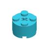 50pcs 3941 Round 2x2 with Axle Hole Building Block Toy Compatible Classic Accessories Construction DIY MOC High-tech Gift