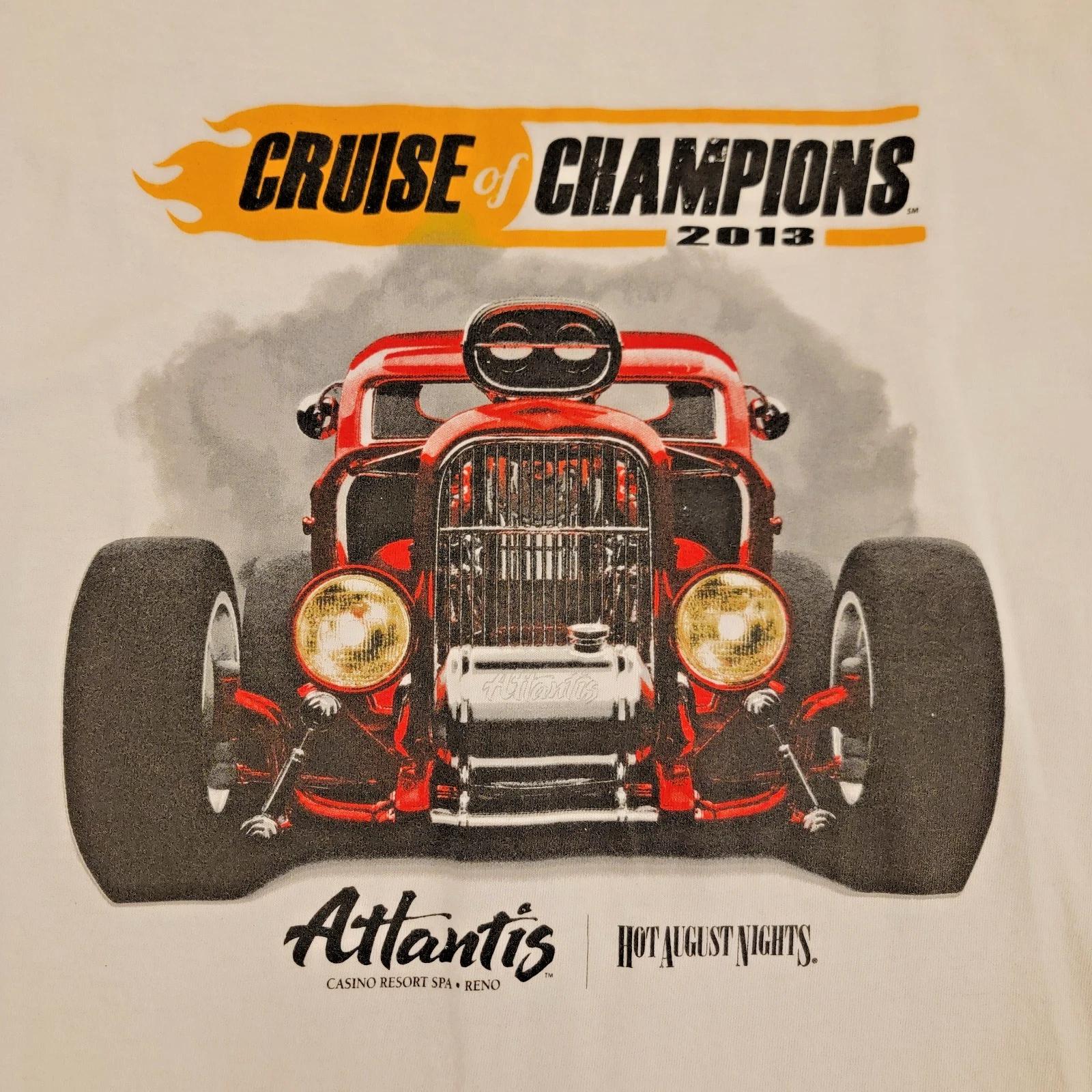 

Hot August Nights 2013 T-Shirt Men s Large Atlantis Casino Reno Car Show Hot Rod S
