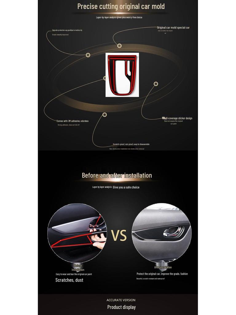 Civic десятого поколения RHD Мод динамика Накладка на кик-панель из углеволокна и Наклейка пыльника рычага переключения передач