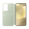 Light Green Smart Clear View Folio Case with Card Holder for Samsung Galaxy S24