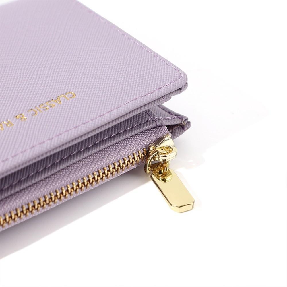 Card Pocket Card Holders Clutch PU Leather Short Wallet Change Bag PU Coin Purse  Female