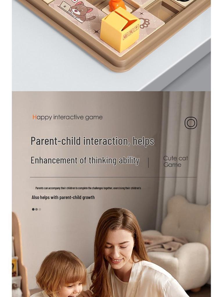 Hide & Seek Puzzle: Cat Logic Training Toy for Kids