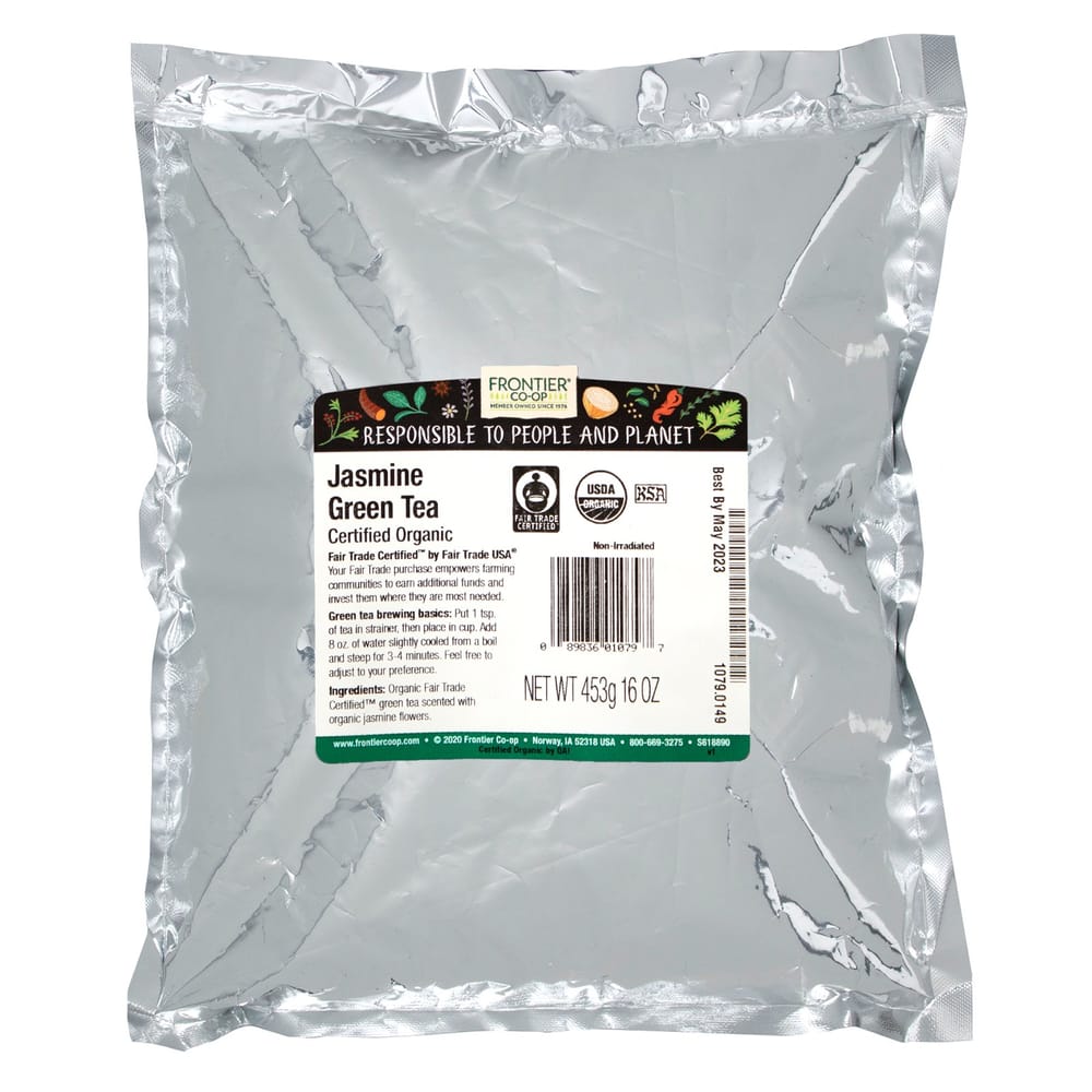 Frontier Natural Products Jasmine Green Tea 453g (16oz)