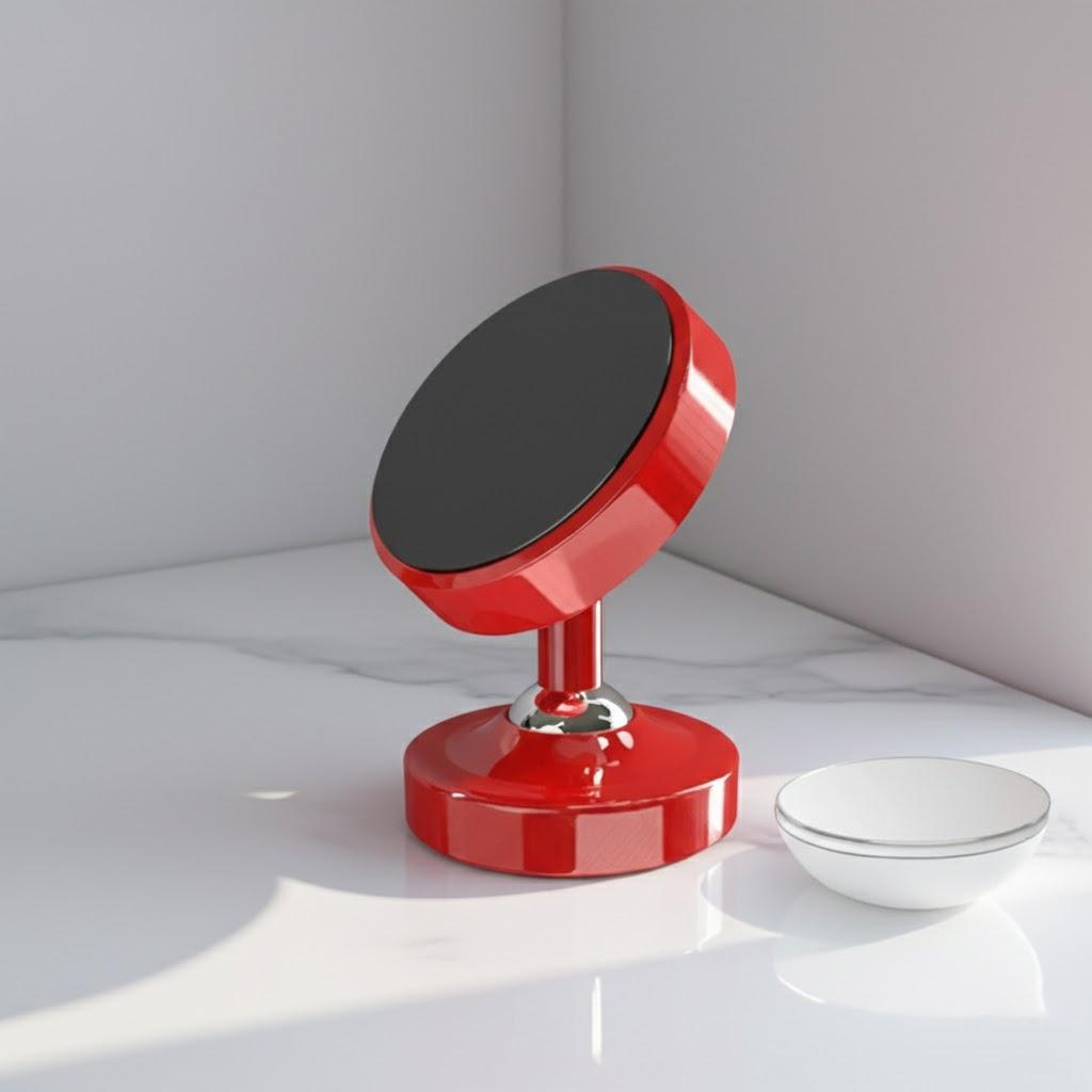 

360 Degree Rotatable Universal Car Phone Holder Strong Magnetic Stand for Navigation Accessories червоний