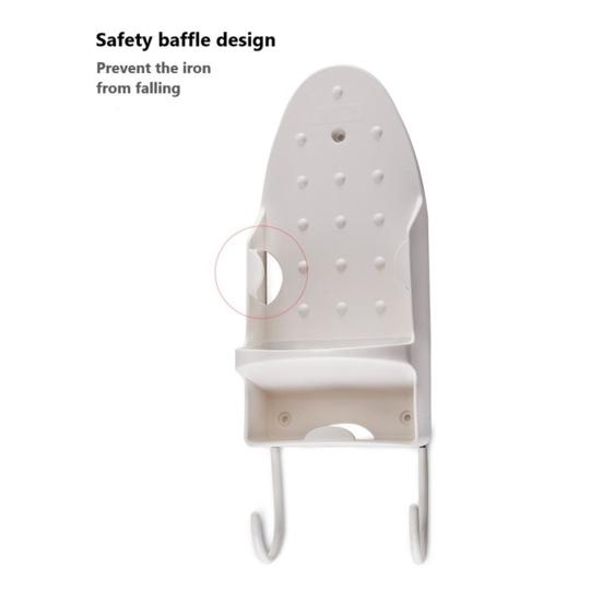 Wall Mount Ironing Board Holder Metal Hanger Heat-Resistant Strong Load-bearing Easy To Install Iron Holder Storage Rack