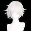 Theater props, short haircut, silver wig, cosplay, makeup, short hair wig
