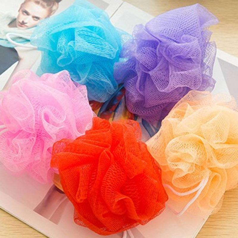 10Pc Color Random Bath Shower Soap Bubble Body Wash Exfoliate Puff Sponge Mesh Net Ball Bath Brushes Random Color Wholesale