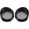 HDBUBALUS Smoked Turn Signals Lens Cover Visor Bezels Light Covers Indicators Lens Fit for Harley Touring FLHX Sportster Softail Dyna Gloss Black
