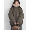 Europe and the United States winter mountain carving cotton-padded clothes women's new bud pie to overcome the piled and thickened cotton-padded jacke