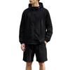 Men's Quick Dry Hooded Sun Shirt and Shorts Set Lightweight Athletic Two Piece Sportswear