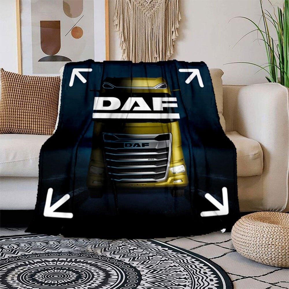 

DAF Trucks Front View PosterBlanket Flannel Throw Blanket for Sofa, Bed, Travel, Camping, Office, Couch, Chair, And Bed Gift for Christmas c 150x180cm
