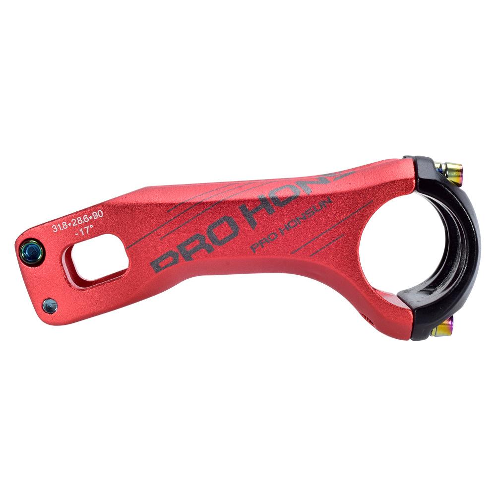 Mountainbike-Vorbau, -17 Grad, Aluminiumlegierung, 70 mm/90 mm, negativer Winkel