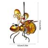 Solar Powered Bug Fairy Light Outdoor Metal Insect Lamp Hanging Flying Insect Lamp Waterproof For Backyard Balcony Garden Decor