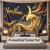 Decorative Artwork (5) Theme Personalized Tapestry Custom Name Text Wall Hanging Tapestry Home Background Decoration