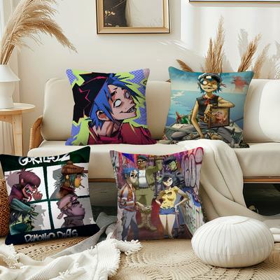 Band Virtual G-gorillaz Cool Cushion Cover Pillow Cover Decoration Room Home Sofa Living Office Car Nordic Simplicity