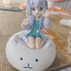 Chino Kafuu Cat Ear Figurine - Anime Character Collectible for Desk & PC Case Decoration