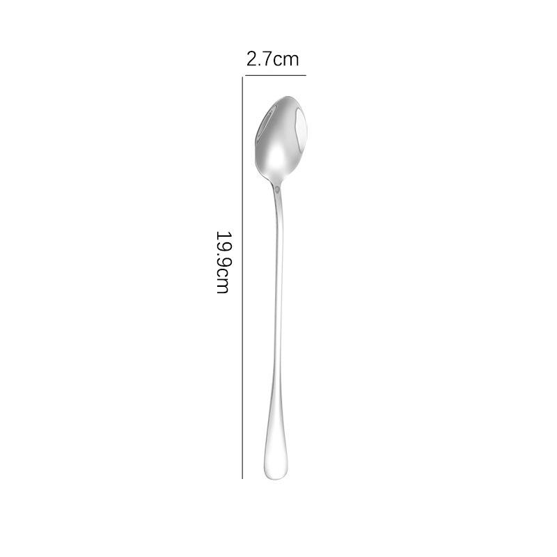 Stainless Steel Long Handle Ice & Coffee Stirring Spoon