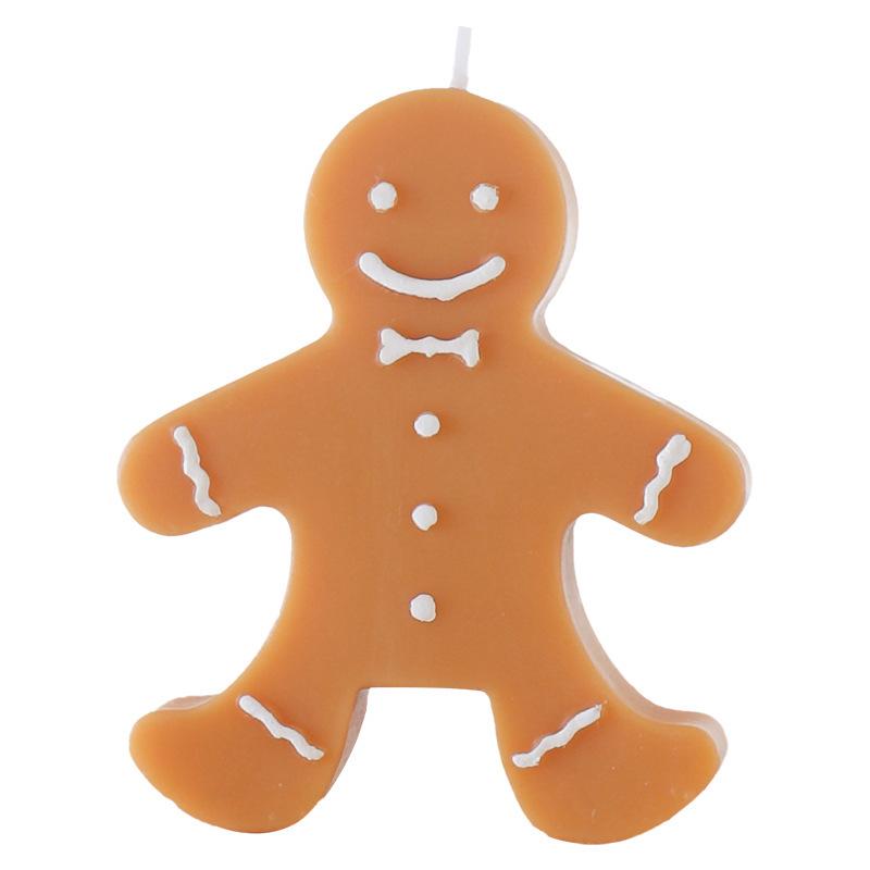 Gingerbread Man Christmas Scented Candle - Festive Souvenir
