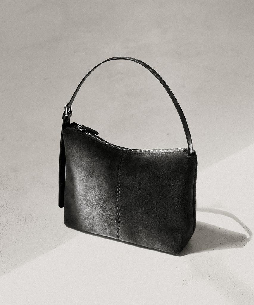 Andneeds Suede Shoulder Bag (Black)