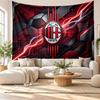 AC Milan Wall Tapestry, Soft Fabric Wall Hanging, Decorative Backdrop For Bedroom Home Wall Art