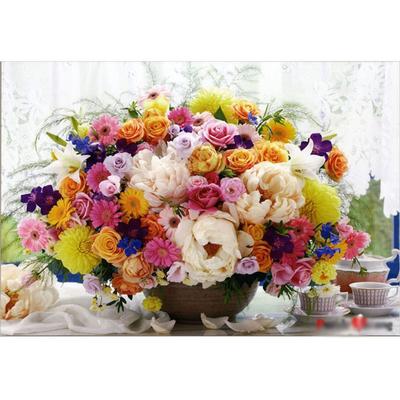 Quebra-cabeça Life Buquê de Flores Arco-Íris Jigsaw Puzzle PL605