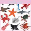 Dolphin Turtle Sea Miniature Marine Animal Set For Aquarium Decor And Kids Play