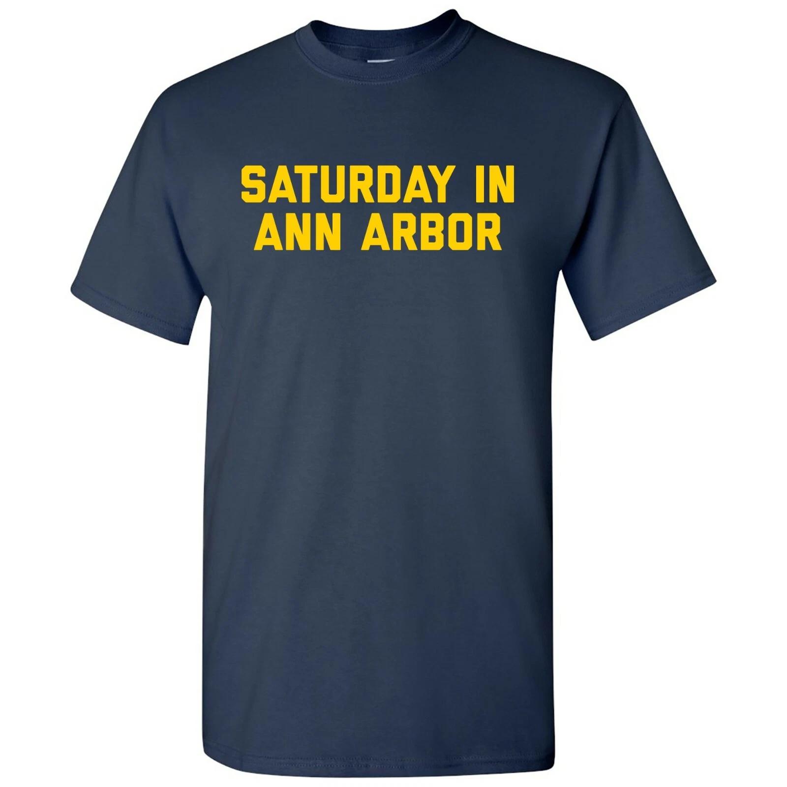 Saturday in Ann Arbor- Football Saturdays Tailgating Sport T Shirt - Navy S