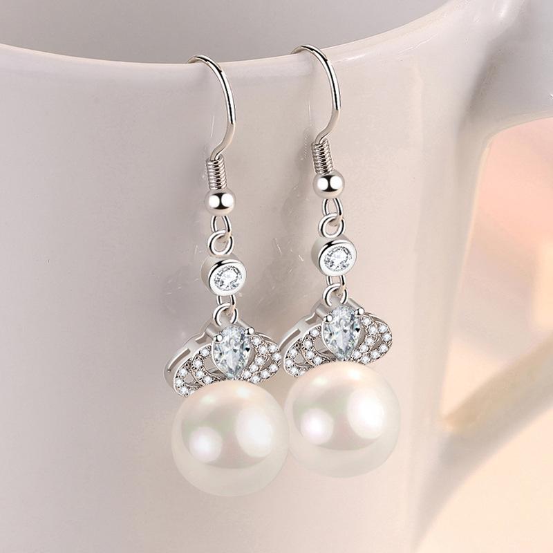 Lindon Kupferlegierung Zirkon Ohrringe Tropfen Ohrringe für Frauen Hochzeit Party Geschenke