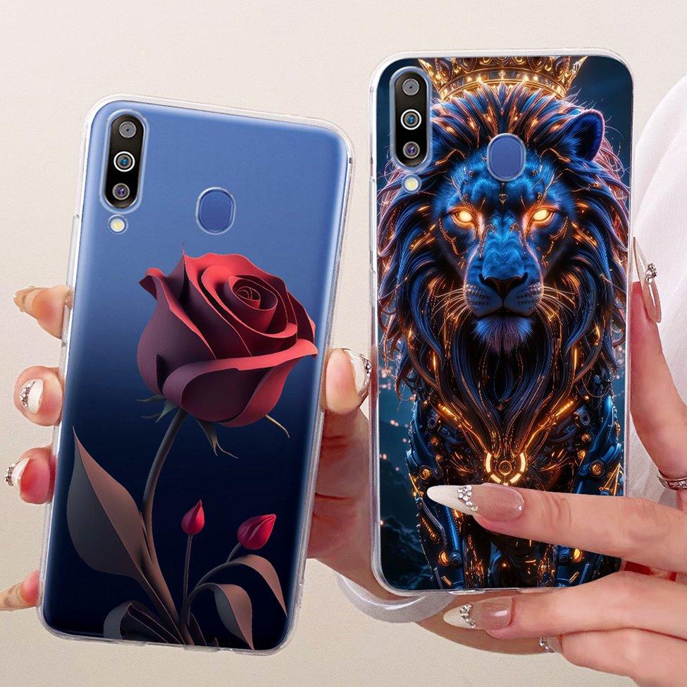Für Samsung A40S Hülle Transparent Niedliche Katze Mode Schmetterling Lustig Bemaltes Gehäuse Für Samsung Galaxy A40S Abdeckung SM-A3050